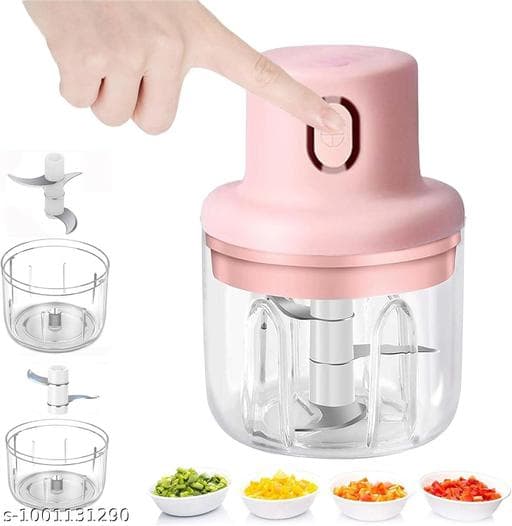 Electric Mini Wireless Food & Garlic Chopper (250ml USB) thumbnail 4