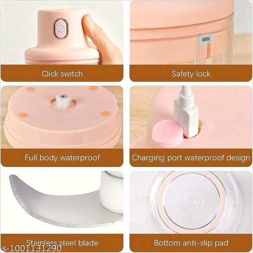 Electric Mini Wireless Food & Garlic Chopper (250ml USB) thumbnail 3
