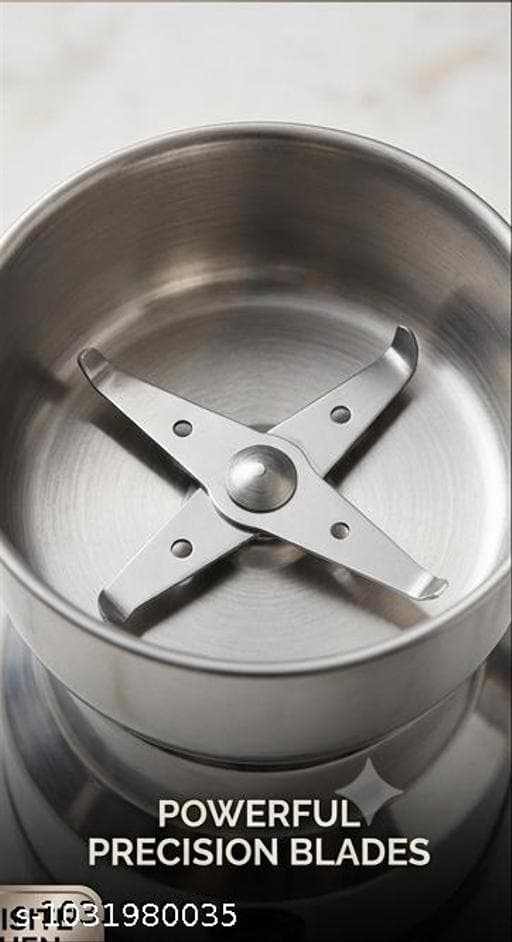 Stainless Steel Electric Spice, Dry Masala & Coffee Bean Grinder (300W) thumbnail 3