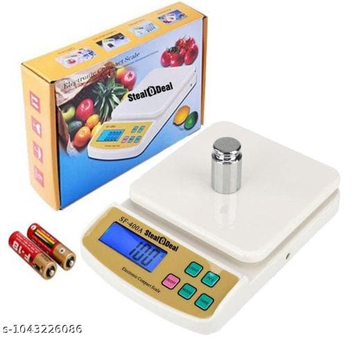 High-Precision 10kg/1g Digital Food & Kitchen Weighing Scale (Tare Function) thumbnail 4