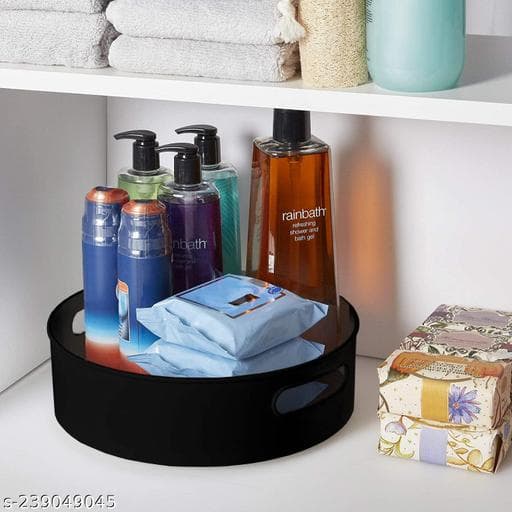360° Rotating Acrylic Cosmetic & Makeup Carousel Organizer thumbnail 4