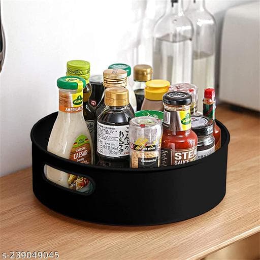 360° Rotating Acrylic Cosmetic & Makeup Carousel Organizer - Photo 1