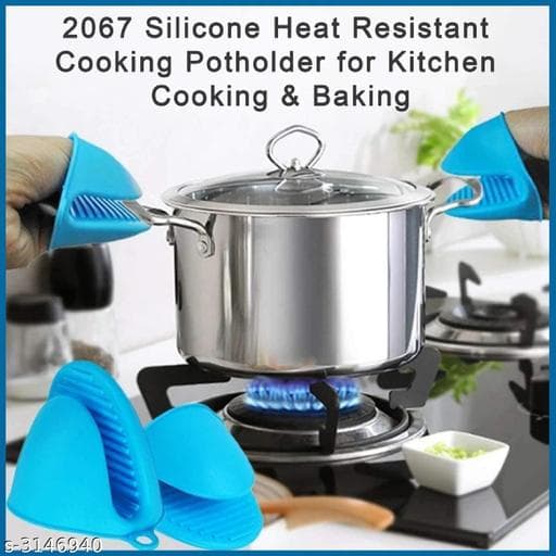 Silicone Heat-Resistant Oven Cooking Pinch Mitts (Pair) thumbnail 3
