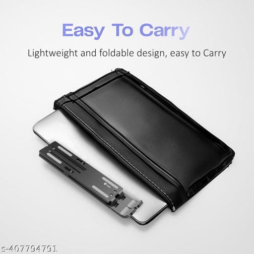Heavy-Duty Ergonomic Aluminum Foldable Laptop Stand Riser (6-Angle Adjust) thumbnail 2