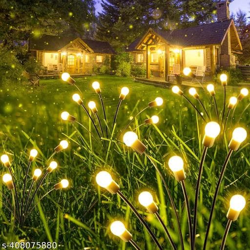 Solar Powered Swaying Firefly Garden Stake Lights (Pack of 4, 32 LEDs) thumbnail 3
