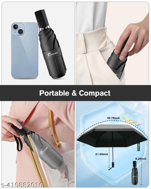 Ultralight Capsule Pocket Sun & Rain Mini Umbrella with Hard Travel Case (UPF 50+) thumbnail 3