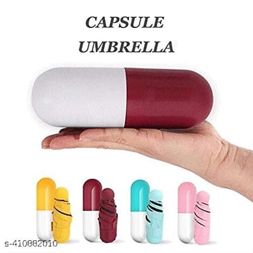 Ultralight Capsule Pocket Sun & Rain Mini Umbrella with Hard Travel Case (UPF 50+) thumbnail 2