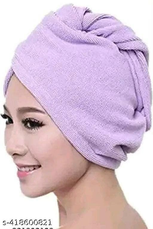 Super Absorbent Microfiber Quick-Dry Hair Towel Wrap (Pack of 2) thumbnail 4