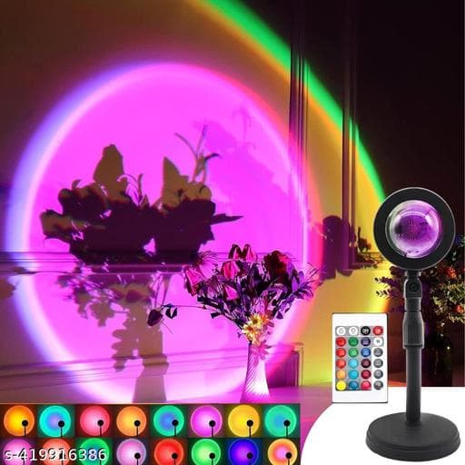 Sunset Projection Lamp (16 RGB Colors with Remote & 360° Rotation) thumbnail 4