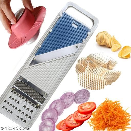 Multi-Function Adjustable Vegetable Slicer & Mandoline Cutter (With Safety Guard) thumbnail 2