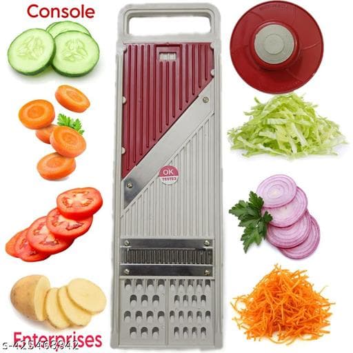 Multi-Function Adjustable Vegetable Slicer & Mandoline Cutter (With Safety Guard) - Photo 1