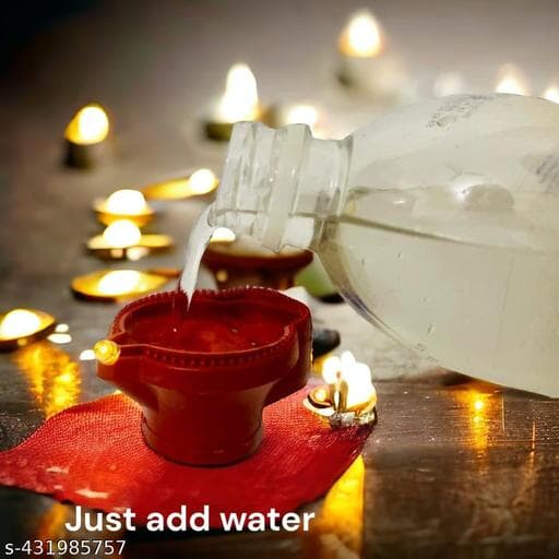 Water Sensor LED Diyas (Pack of 12 Smokeless & Reusable) thumbnail 2