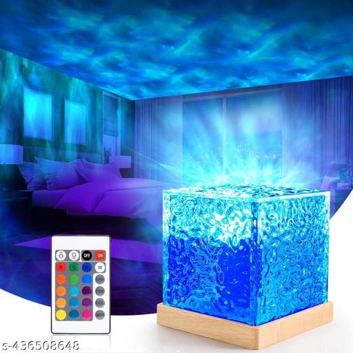 Dynamic Water Ripple Ocean Wave Projector Crystal Lamp thumbnail 2