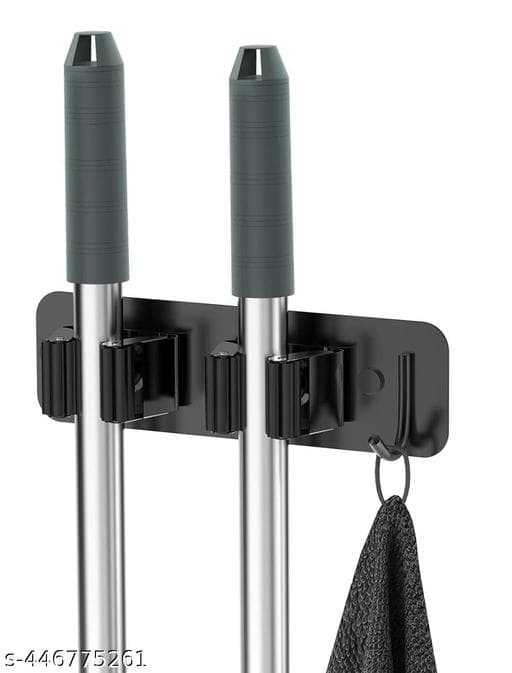 Heavy-Duty Self-Adhesive Wall Mount Mop & Broom Gripper (Pack of 4) thumbnail 3