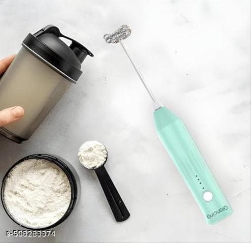 Rechargeable 3-Speed Electric Milk Frother & Handheld Coffee Whisk (Dual Heads) thumbnail 2
