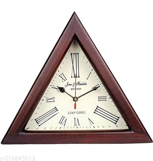 Triangular Wooden Digital LED Desk Alarm Clock with Temperature & Voice Sensor thumbnail 2