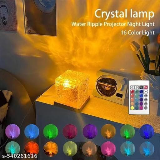 Dynamic Water Ripple Ocean Wave Projector Crystal Lamp thumbnail 4