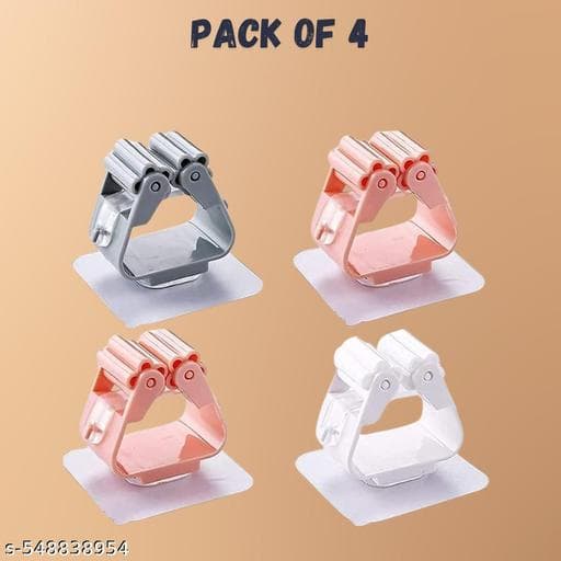 Heavy-Duty Self-Adhesive Wall Mount Mop & Broom Gripper (Pack of 4) thumbnail 4