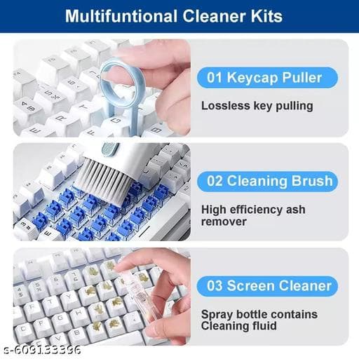 10-in-1 Multi-Tool Electronic Cleaning Kit for Earbuds, Phone & Keyboard thumbnail 3
