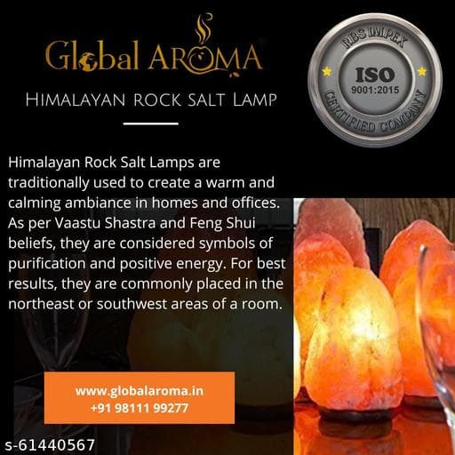 Authentic Himalayan Pink Rock Salt Lamp with Solid Neem Wood Base & Dimmer thumbnail 3