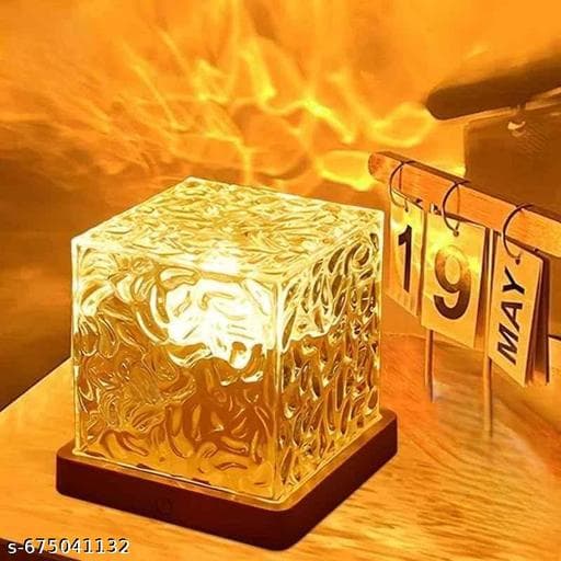 Dynamic Water Ripple Ocean Wave Projector Crystal Lamp - Photo 1