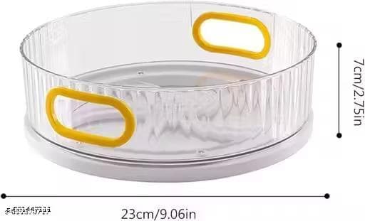 360° Rotating Turntable Spice Rack Organizer for Kitchen & Fridge thumbnail 4