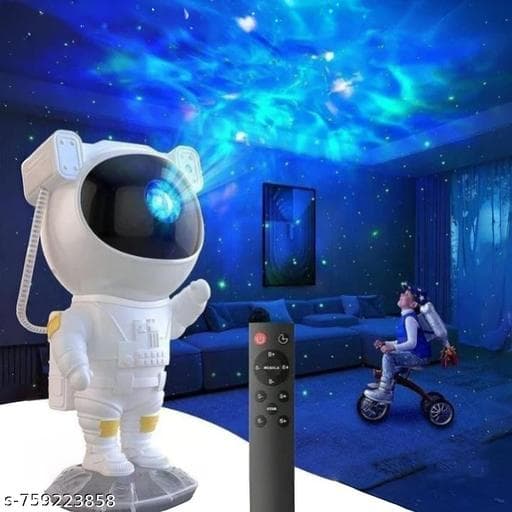 Astronaut Galaxy Star Projector LED Night Lamp (360° Rotating) - Photo 1