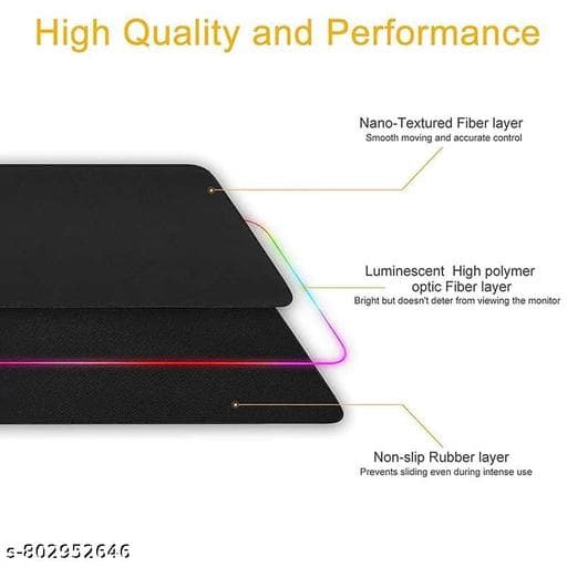 Extended XXL RGB Edge-Glow Waterproof Gaming Desk Mat (800x300mm) thumbnail 2