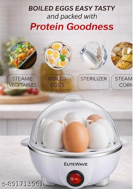 Rapid 350W Electric Egg Boiler & Vegetable Food Steamer (7 Eggs Capacity) thumbnail 3