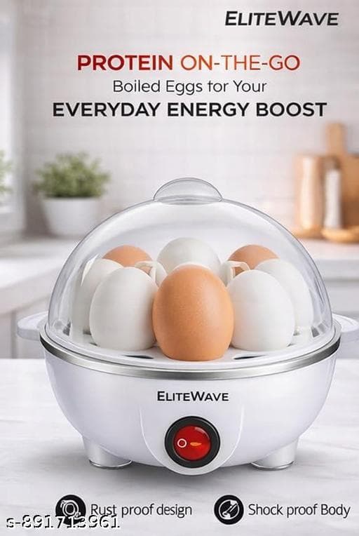 Rapid 350W Electric Egg Boiler & Vegetable Food Steamer (7 Eggs Capacity) thumbnail 2