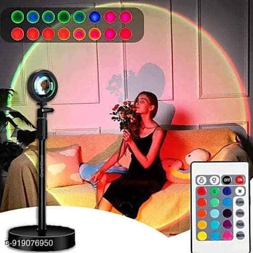 Sunset Projection Lamp (16 RGB Colors with Remote & 360° Rotation) thumbnail 3