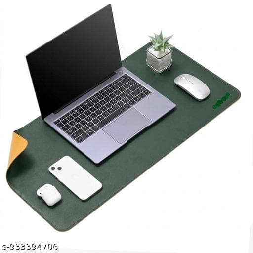 Premium Waterproof Vegan Leather Dual-Sided Desk Blotter Mat (90x45cm) - Photo 1