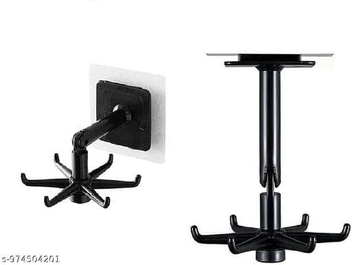 360° Rotating 6-Claw Adhesive Ceiling & Cabinet Kitchen Hook (Pack of 2) thumbnail 3