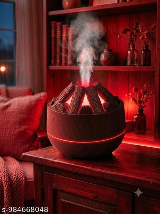 Ultrasonic Flame Mist Aroma Air Diffuser & Humidifier (200ml) thumbnail 2